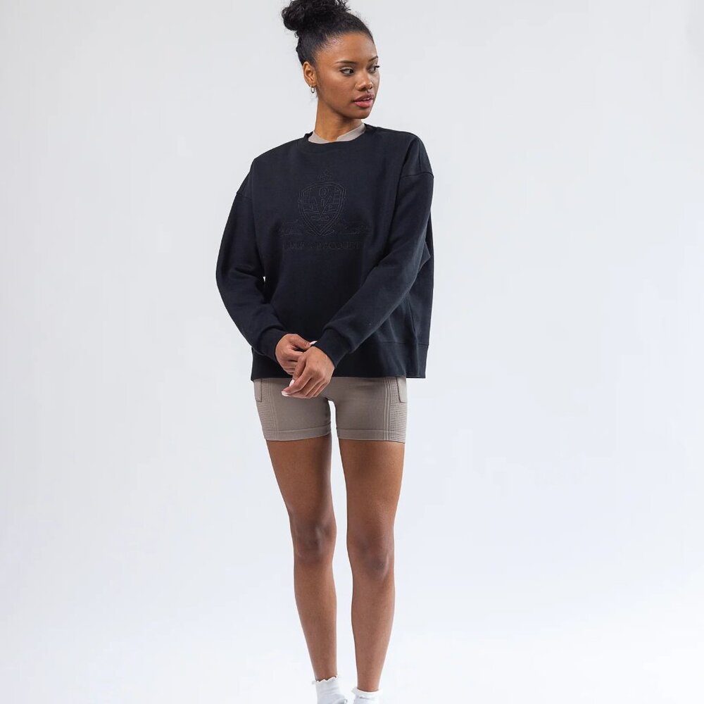 FORE-TE Black Club Crewneck Sweater - NEW WITH TAGS - S